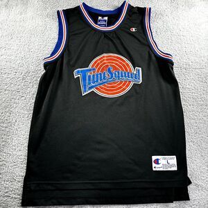 Vintage Champion Space Jam Jersey Mens Large Stitched Black Bugs‎ #1